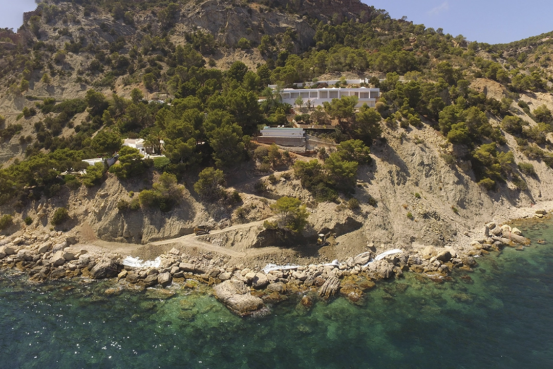 estabilización ladera vivienda de lujo grupo gradual